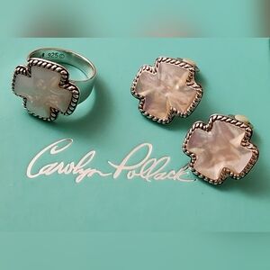 Carolyn Pollack Earrings + Ring Set